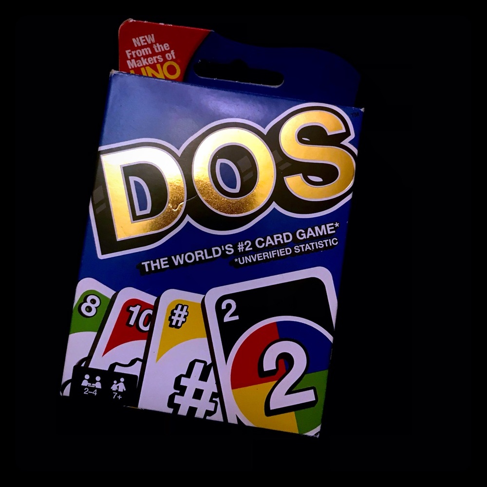 Brand New “DOS” card game from the makers of UNO